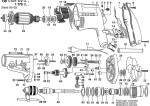 Bosch 0 601 176 001  Percussion Drill 110 V / Eu Spare Parts